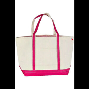 Shorebags Large Canvas Boat Tote Pink